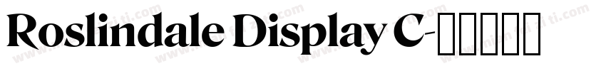Roslindale Display C字体转换